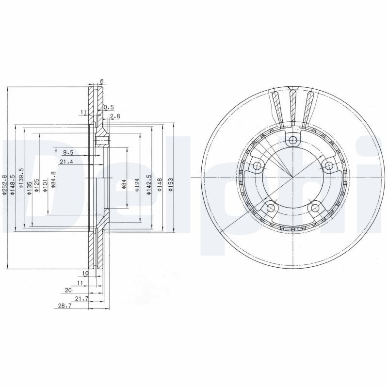 DELPHI BG3071 Brake Disc