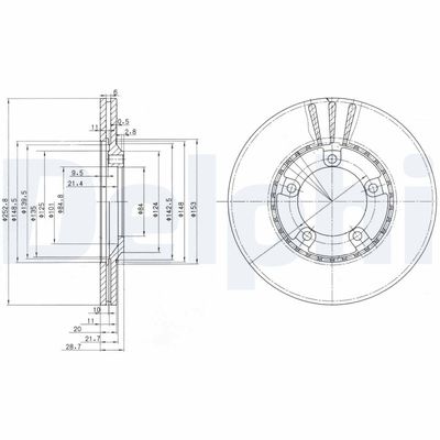 Brake Disc DELPHI BG3071