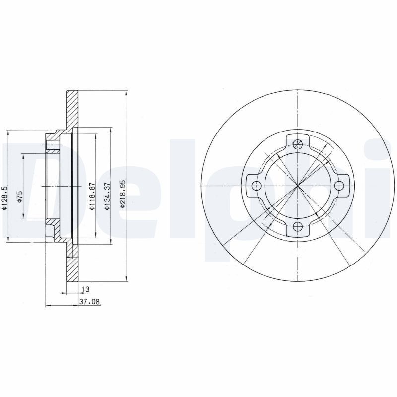 DELPHI BG3083 Brake Disc