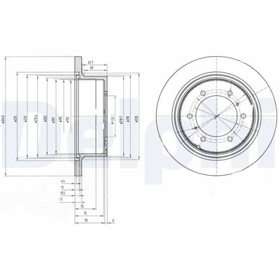 Brake Disc DELPHI BG3105