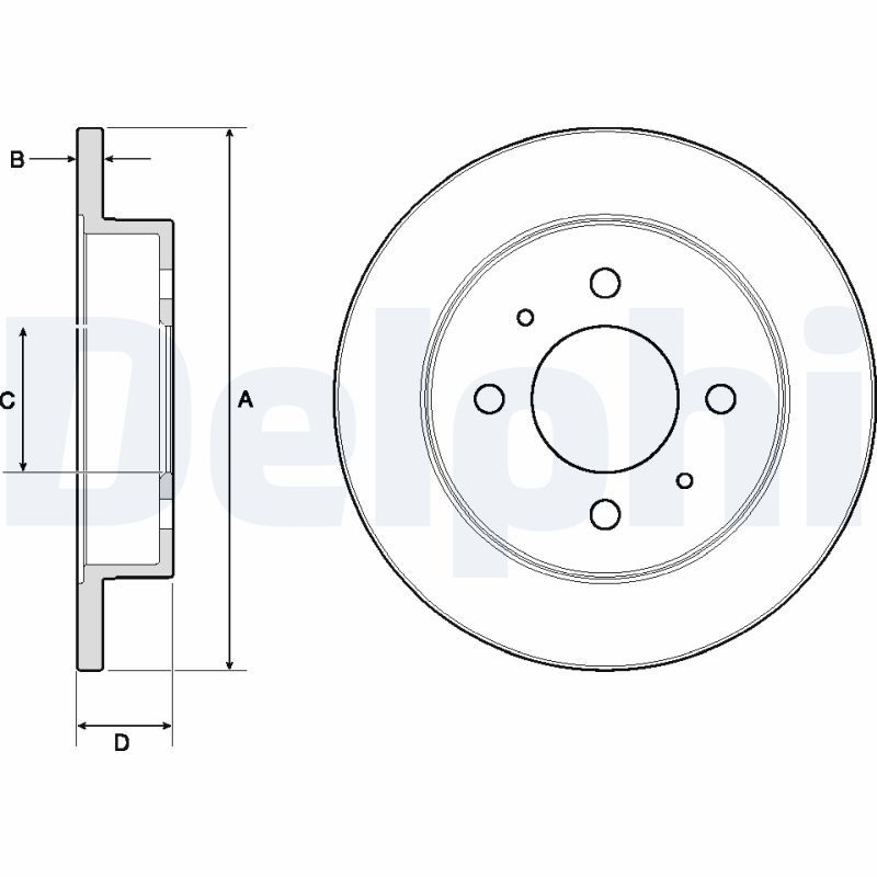 DELPHI BG3112 Brake Disc