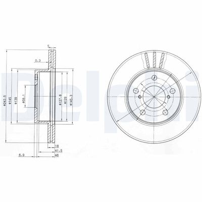 Brake Disc DELPHI BG3151