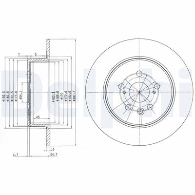 Brake Disc DELPHI BG3169