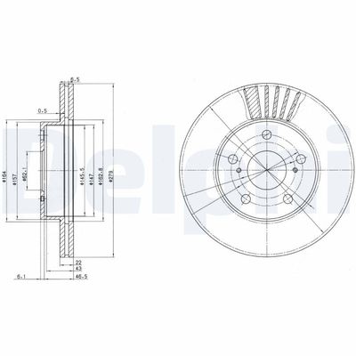 Brake Disc DELPHI BG3171