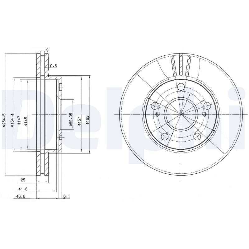 DELPHI BG3172 Brake Disc