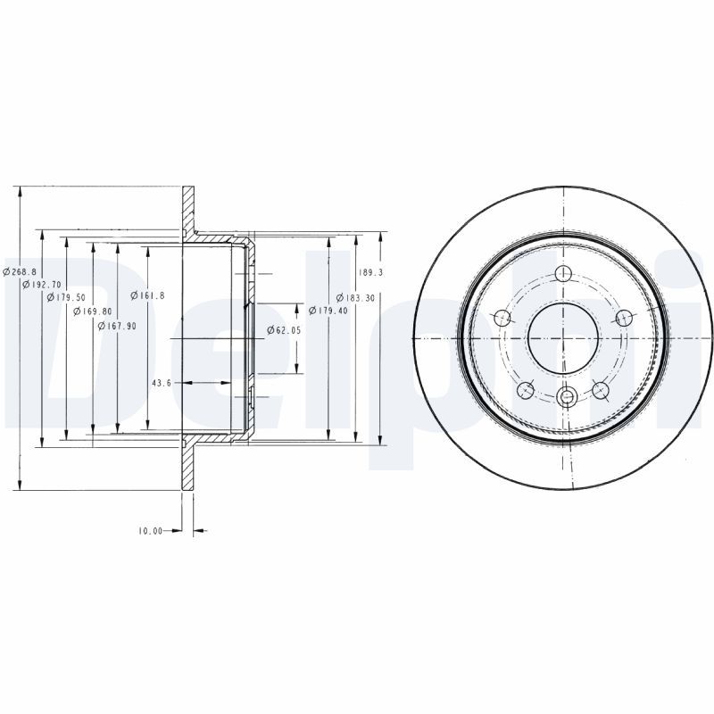 DELPHI BG3178 Brake Disc