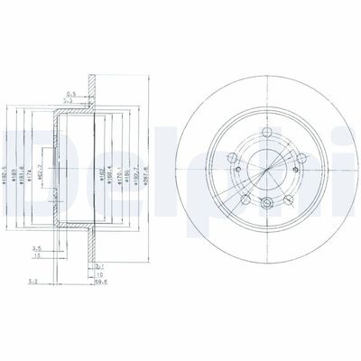 Brake Disc DELPHI BG3183
