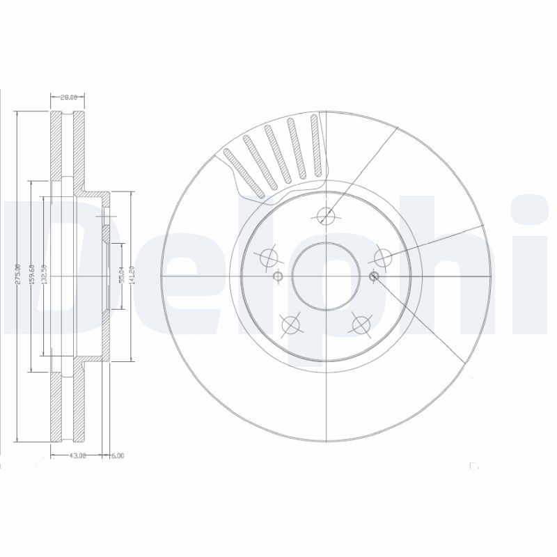 DELPHI BG3189 Brake Disc
