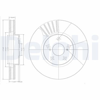 Brake Disc DELPHI BG3189