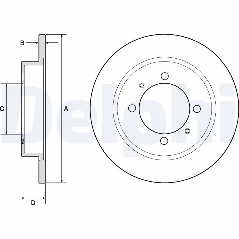 DELPHI BG3203 Brake Disc