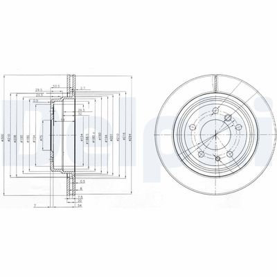 Brake Disc DELPHI BG3214