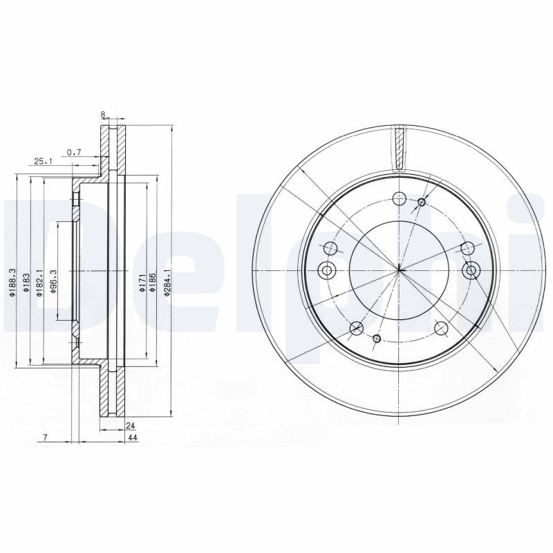 DELPHI BG3226 Brake Disc