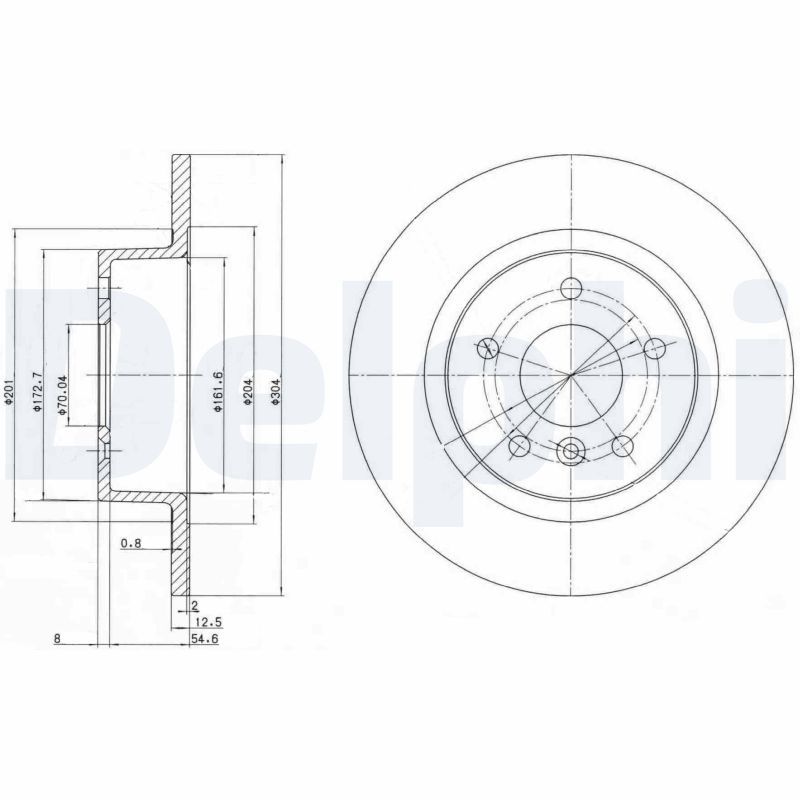 DELPHI BG3227 Brake Disc