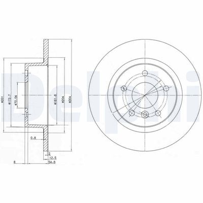 Brake Disc DELPHI BG3227C