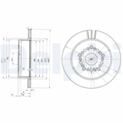 Brake Disc DELPHI BG3230
