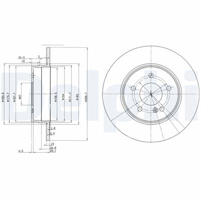 Brake Disc DELPHI BG3239C