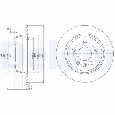 Brake Disc DELPHI BG3241