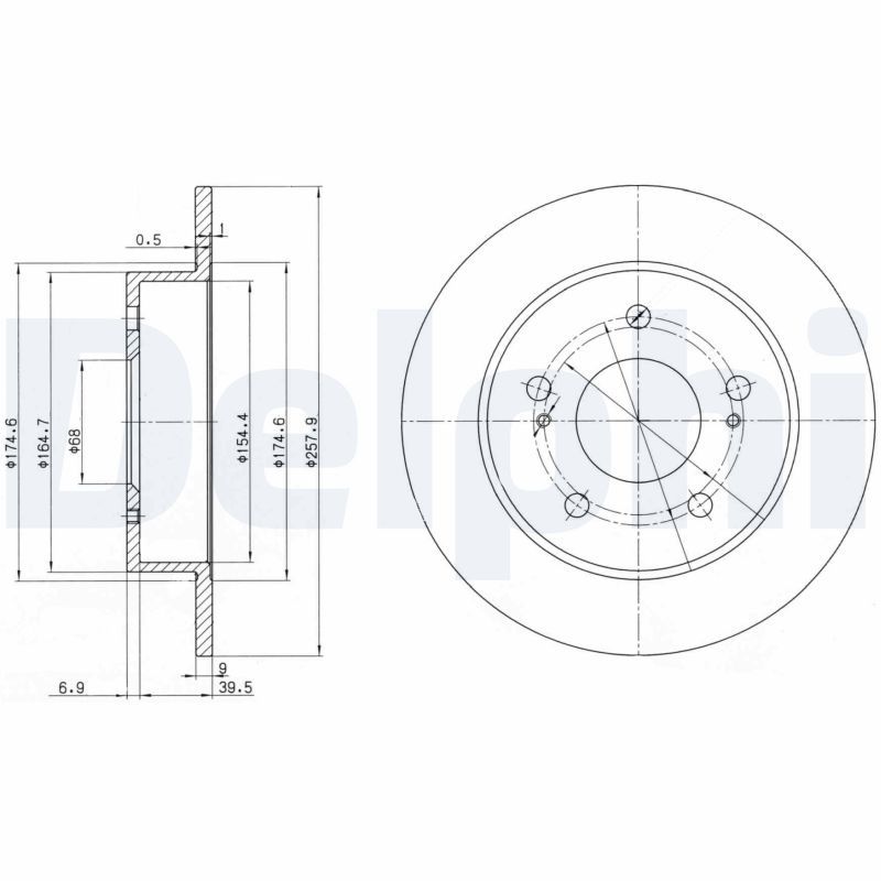 DELPHI BG3248 Brake Disc
