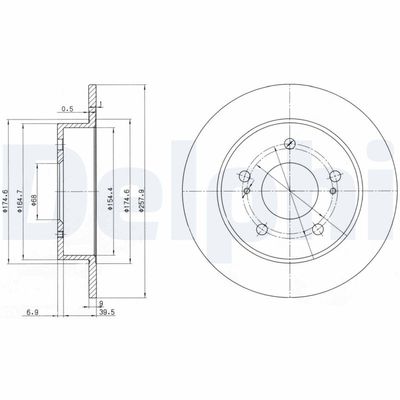 Brake Disc DELPHI BG3248