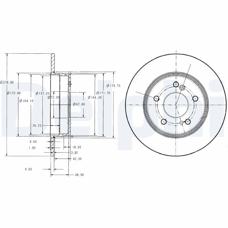DELPHI BG3326 Brake Disc