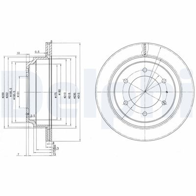 Brake Disc DELPHI BG3353