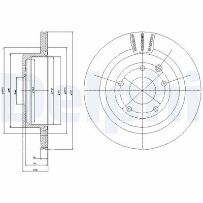 Brake Disc DELPHI BG3354