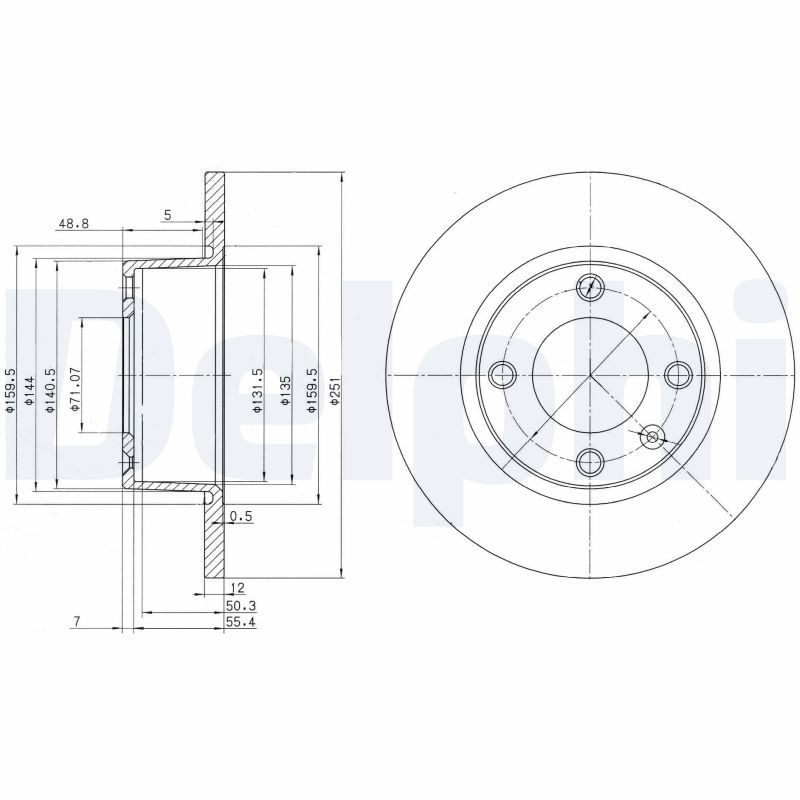 DELPHI BG3367 Brake Disc