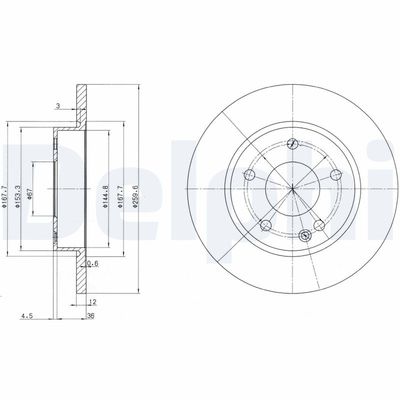 Brake Disc DELPHI BG3394