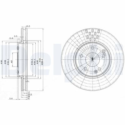Brake Disc DELPHI BG3396