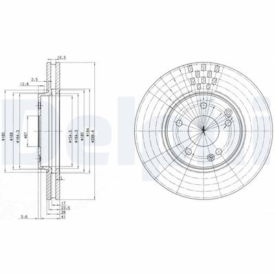 Brake Disc DELPHI BG3396C