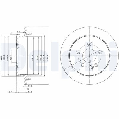 Brake Disc DELPHI BG3398