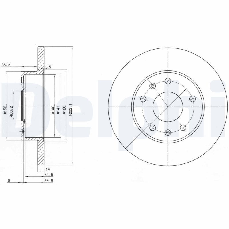 DELPHI BG3426 Brake Disc