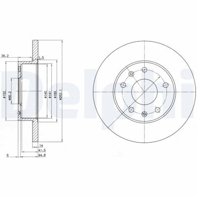 Brake Disc DELPHI BG3426