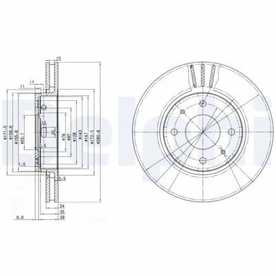 Brake Disc DELPHI BG3501