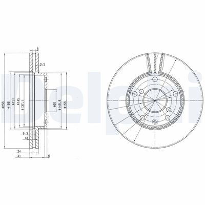 Brake Disc DELPHI BG3531