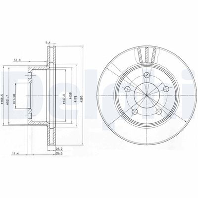 Brake Disc DELPHI BG3532