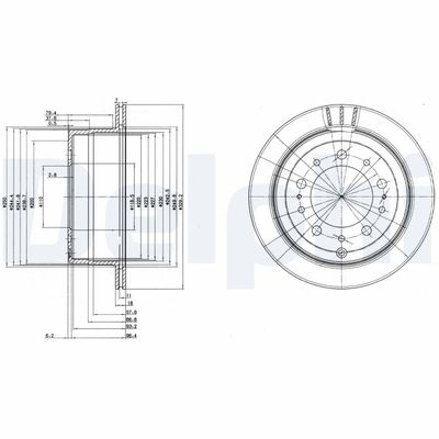Brake Disc DELPHI BG3534