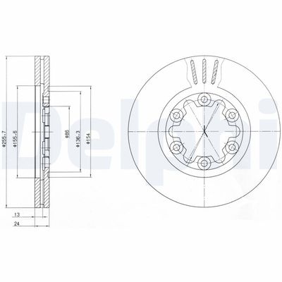 Brake Disc DELPHI BG3559