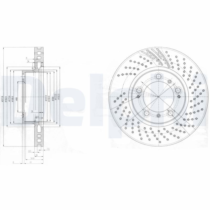 DELPHI BG3564 Brake Disc