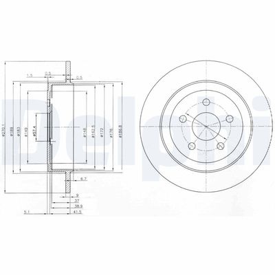 Brake Disc DELPHI BG3593