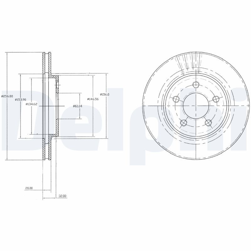 DELPHI BG3594 Brake Disc