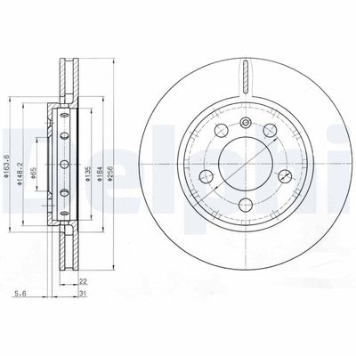 Brake Disc DELPHI BG3611