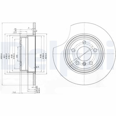 Brake Disc DELPHI BG3629
