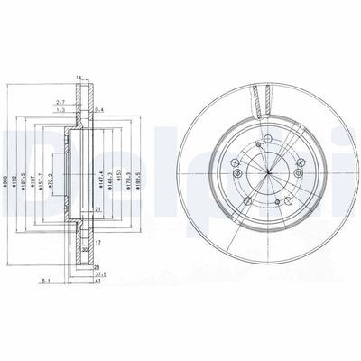 Brake Disc DELPHI BG3678