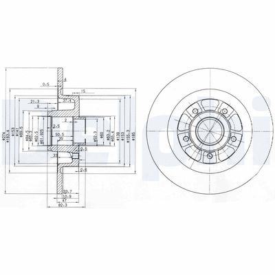 Brake Disc DELPHI BG3689