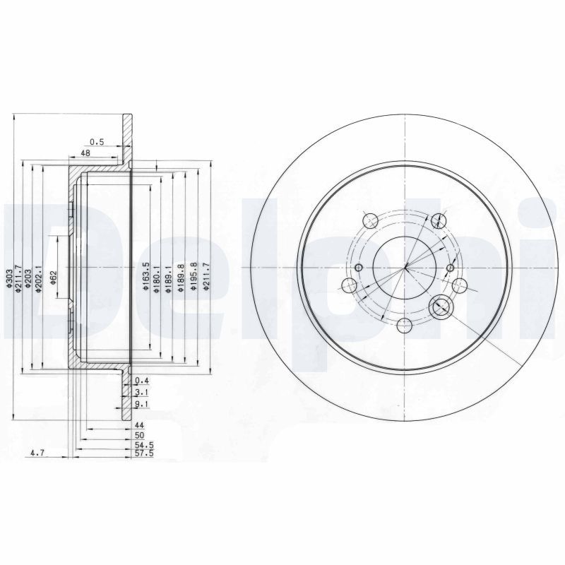 DELPHI BG3691C Brake Disc