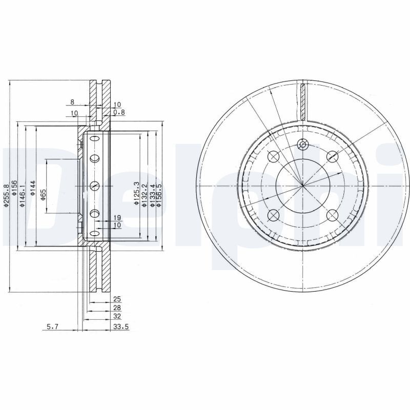 DELPHI BG3694 Brake Disc