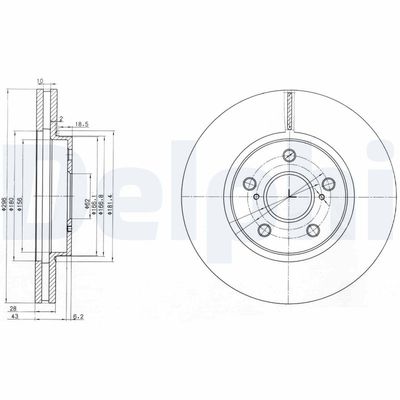 Brake Disc DELPHI BG3735