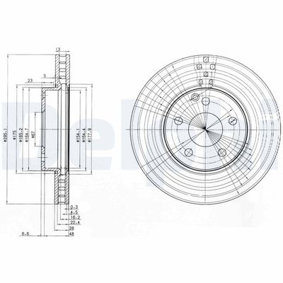Brake Disc DELPHI BG3755