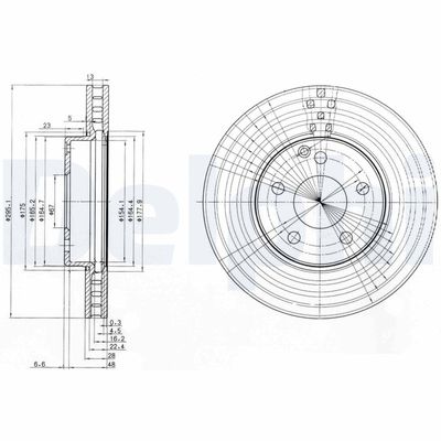 Brake Disc DELPHI BG3755C